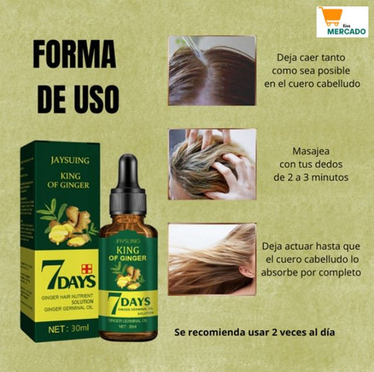 7 Days- Tónico Jengibre para Cabello💆♀️✨🪮☝️