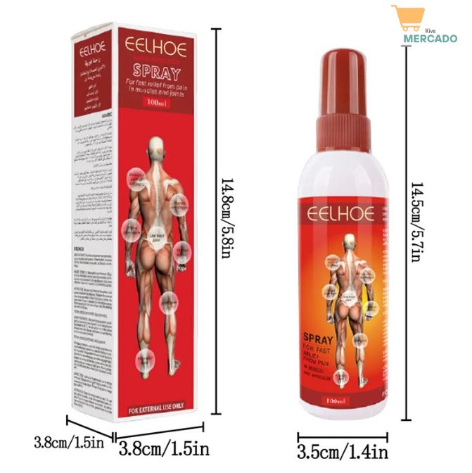 Spray - Rápido alivio del dolor en articulaciones y músculos