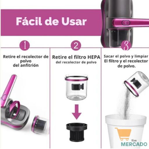 Aspiradora de Ácaros tecnología UV