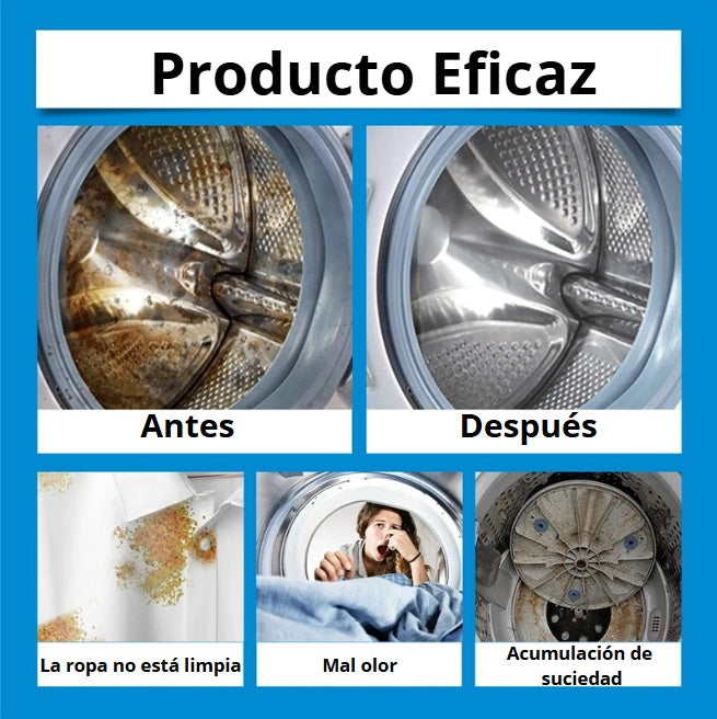 PACK 12 PASTILLAS LIMPIA LAVADORA - DEJA TU LAVADORA COMO NUEVA