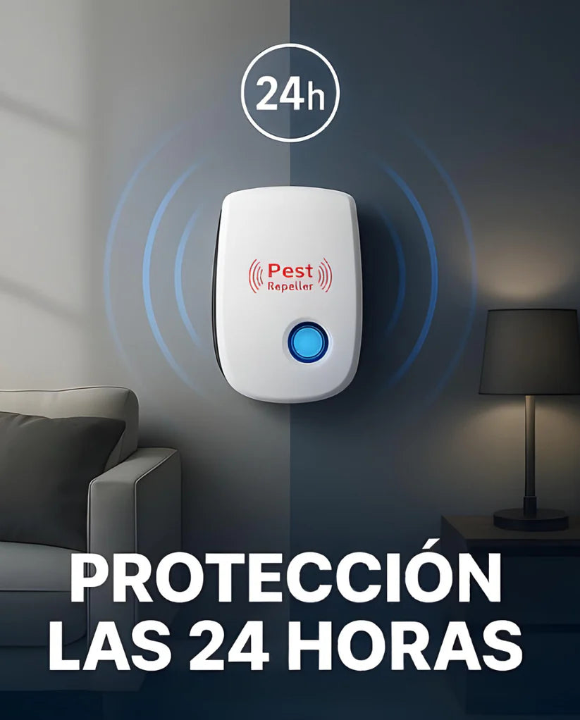 Repelente Ultrasónico - ¡Protege tu Hogar de Ratones y Plagas!