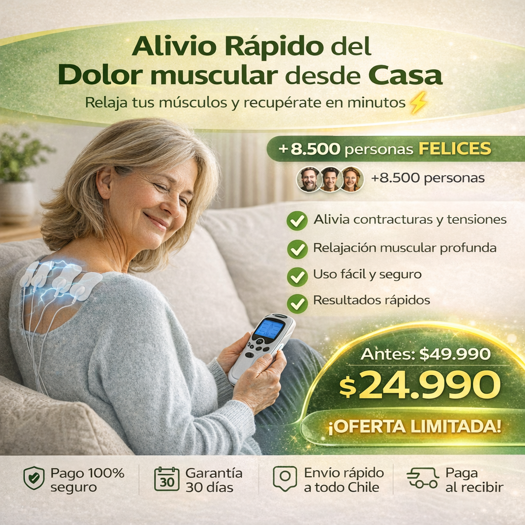 Electroestimulador 2 en 1 – Alivio y Recuperación Muscular 💪