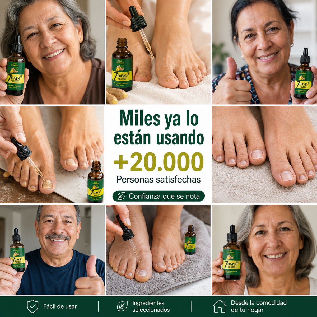 TRATAMIENTO ANTI HONGOS 100% NATURAL 7 DÍAS
