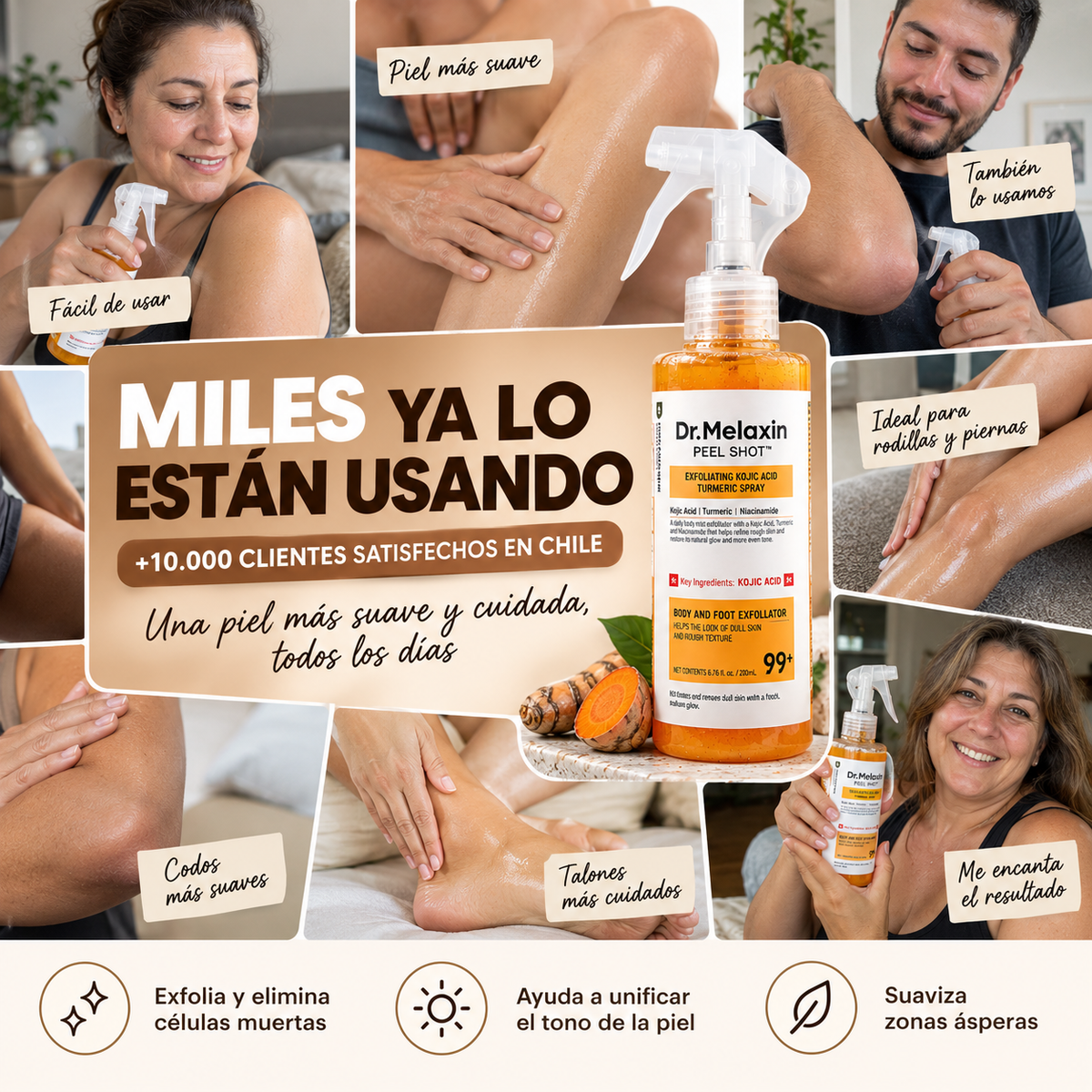 Dr. Melaxin Peel Shot | Spray Exfoliante, Iluminador y Suavizante
