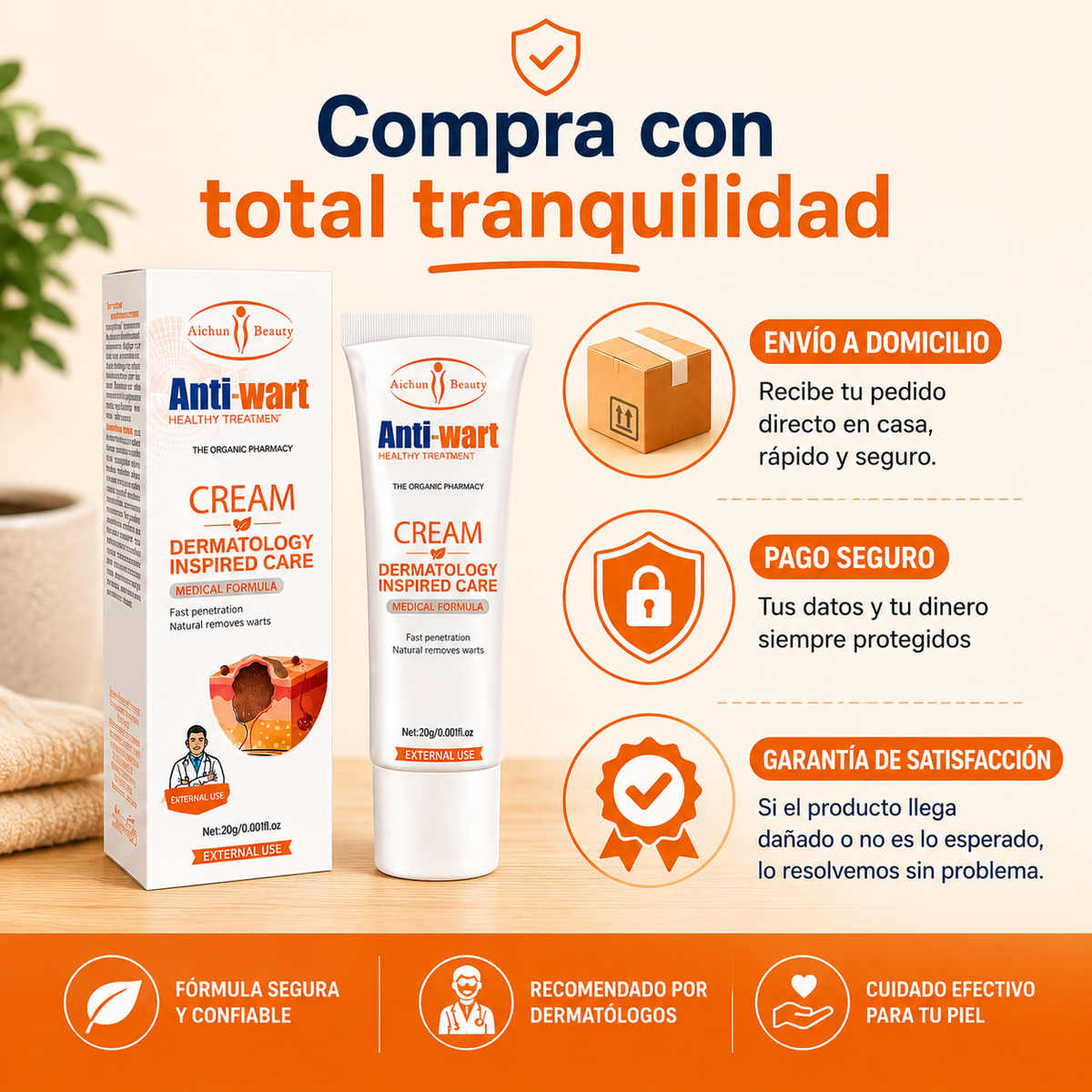 AntiWart™ - Elimina Verrugas y Lunares de forma Natural