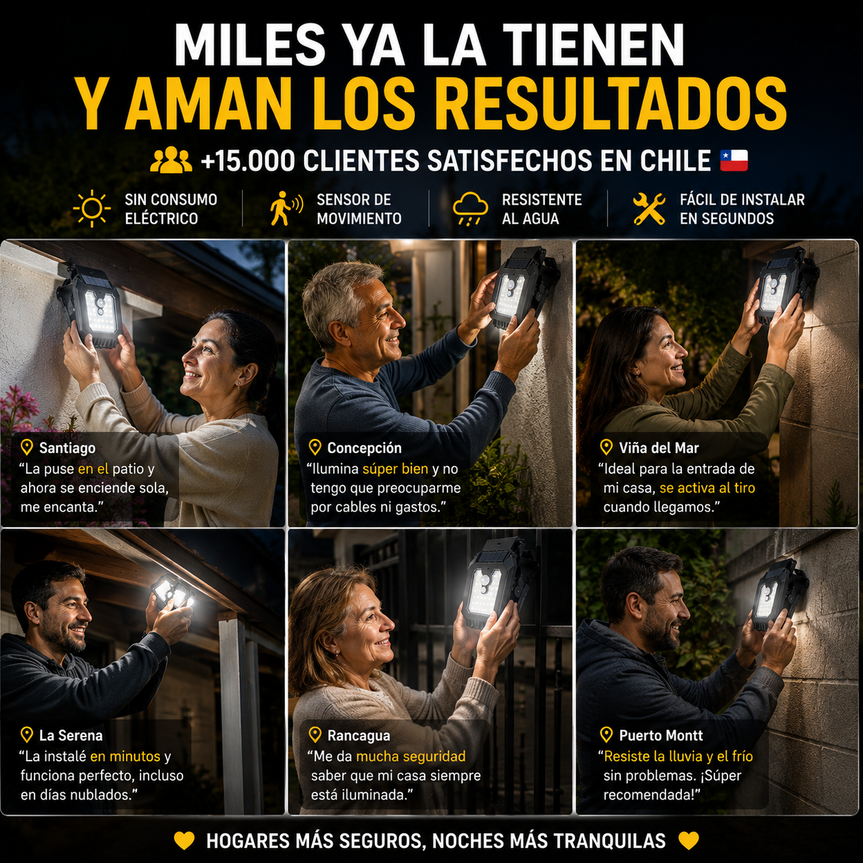 Lámpara Solar Inteligente Clip Pro™ – Luz Automática con Sensor de Movimiento