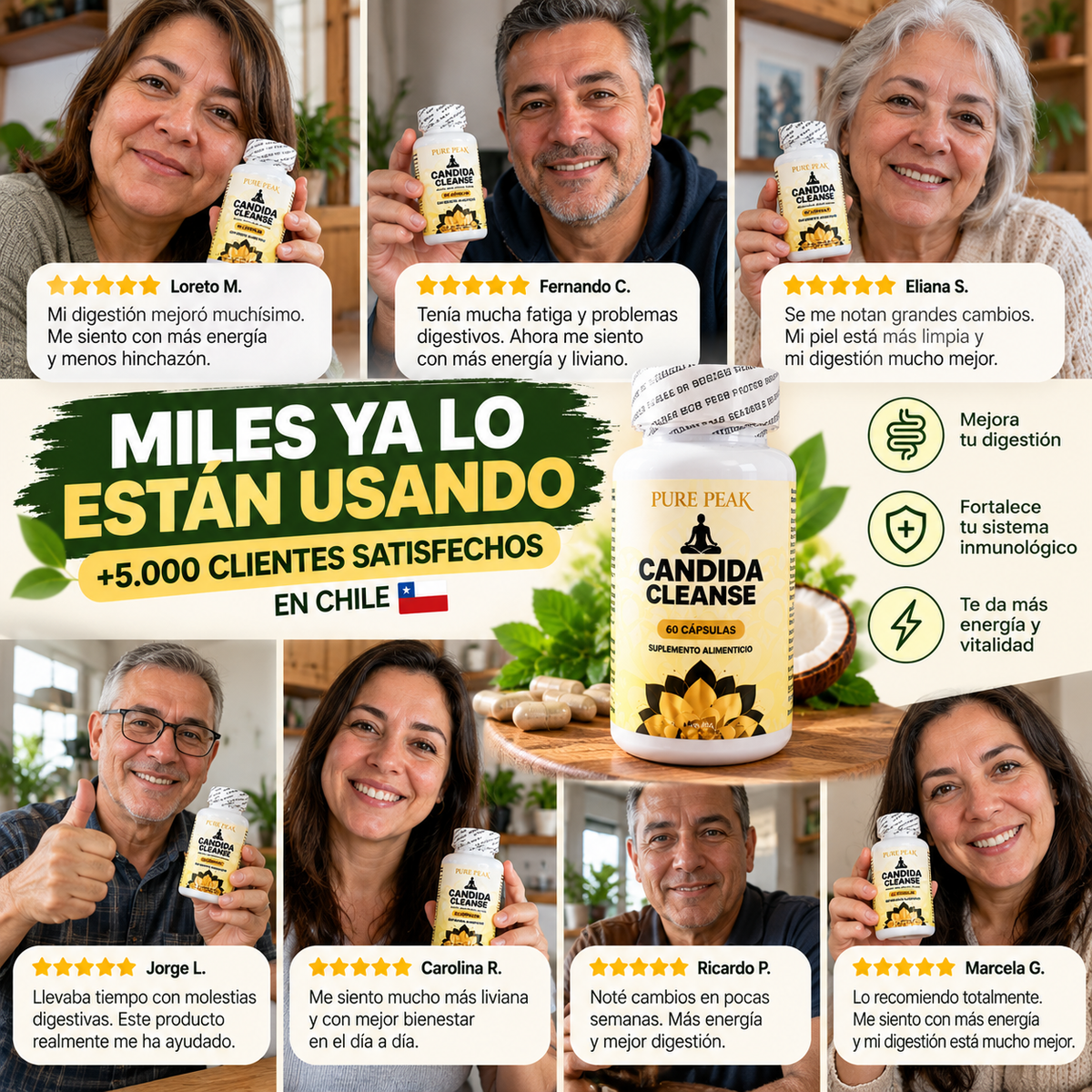 Candida Cleanse – Apoya tu Digestión, 7 Días para Desinflamar tu Abdomen