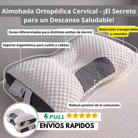 Almohada Cervical Ortopédica Para Aliviar El Dolor