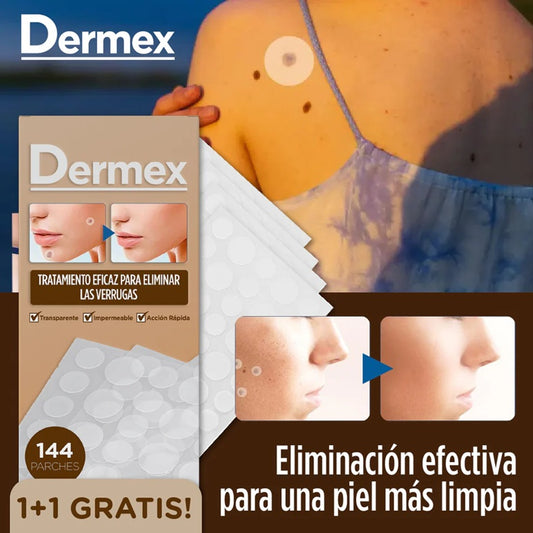 DERMEX™ - Parche para eliminar Lunares y Verrugas Fácil, Rápido y Sin Dolor Desde Casa (144 unidades )