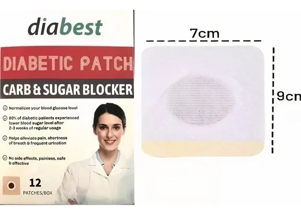 GlucoPatch™ Parche Natural Regulador de Azúcar y Carbohidratos (12X3=36 parches en total)