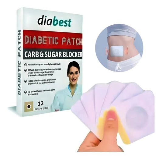 GlucoPatch™ Parche Natural Regulador de Azúcar y Carbohidratos (12X3=36 parches en total)