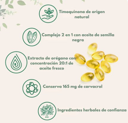 🌿Aceite De Orégano 6000 Mg 60 capsulas - Bienestar General Natural🌿