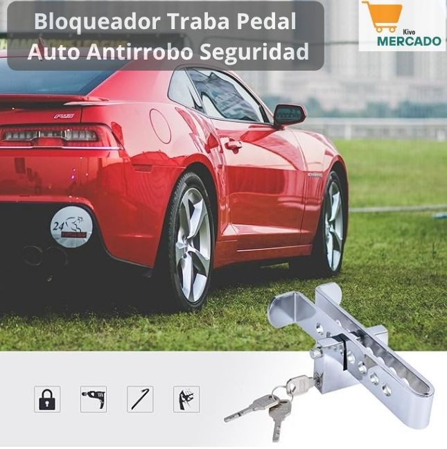 ➡️Traba de Pedal Antirrobo Universal para Auto🚗