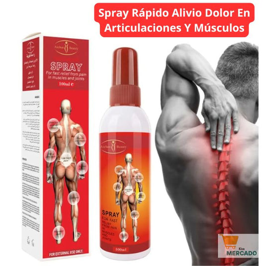 Spray - Rápido alivio del dolor en articulaciones y músculos