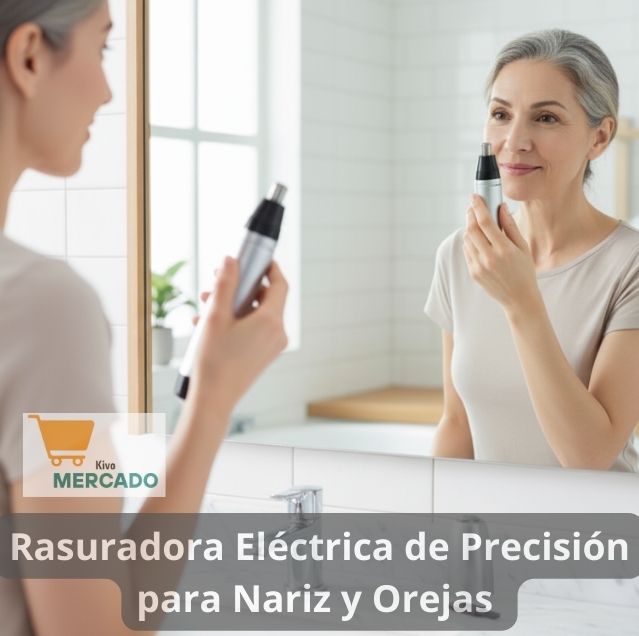 Rasuradora Eléctrica de Precisión para Nariz👃 y Orejas👂 - Elimina todos los Vellos que Sobresalen❌SIN DOLOR