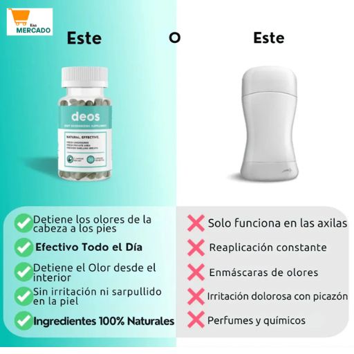 Deos - Desodorante Interno 30 cápsulas💊