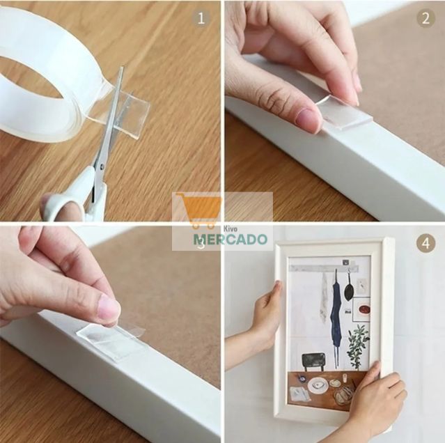 PROMO 3x1 Cinta Magic Tape -  Doble Faz Lavable Y Reutilizable✨☝️