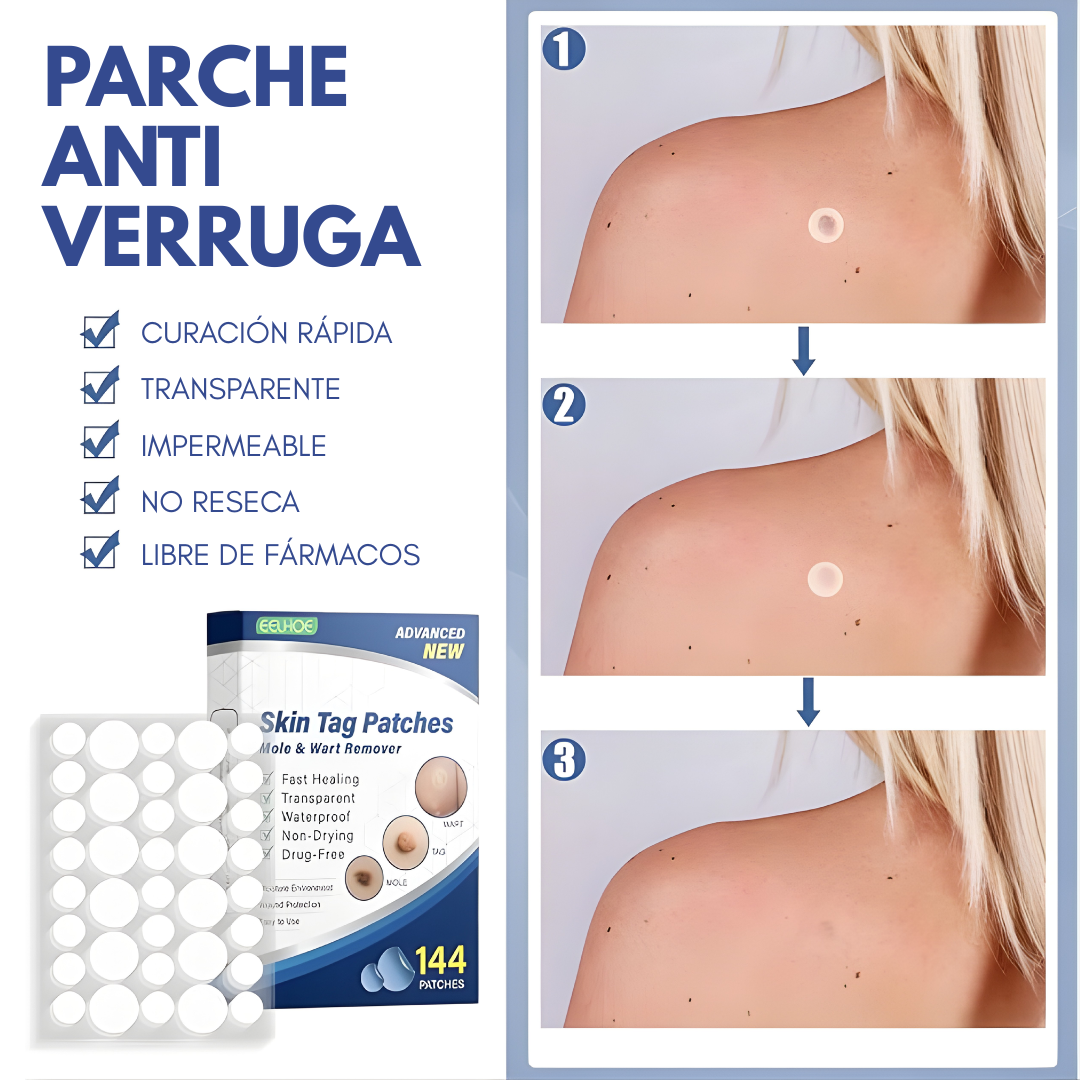 DermaClear™ - 144 Parches Eliminador de Verrugas y Lunares