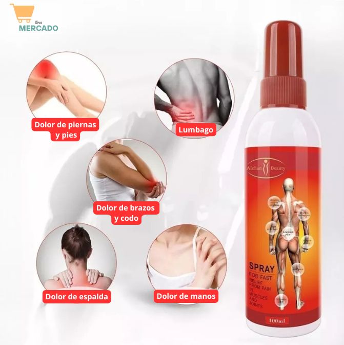 Spray - Rápido alivio del dolor en articulaciones y músculos