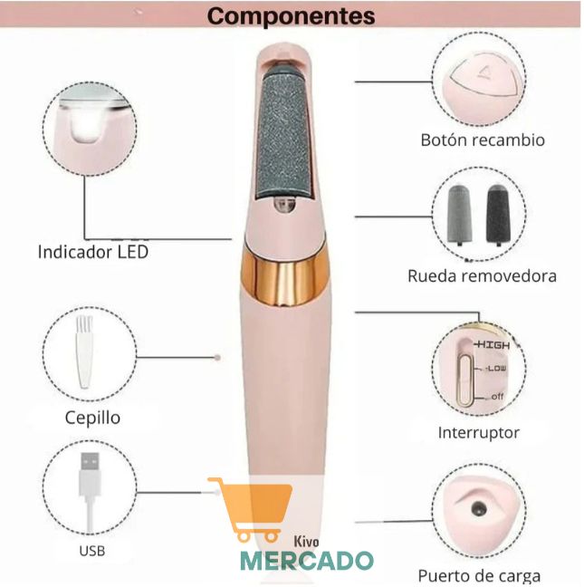👣Lima Eléctrica para Pies – Cuidado fácil, rápido y visible👣