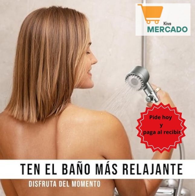 Cabezal De Ducha Alta Presión Con Masajeador