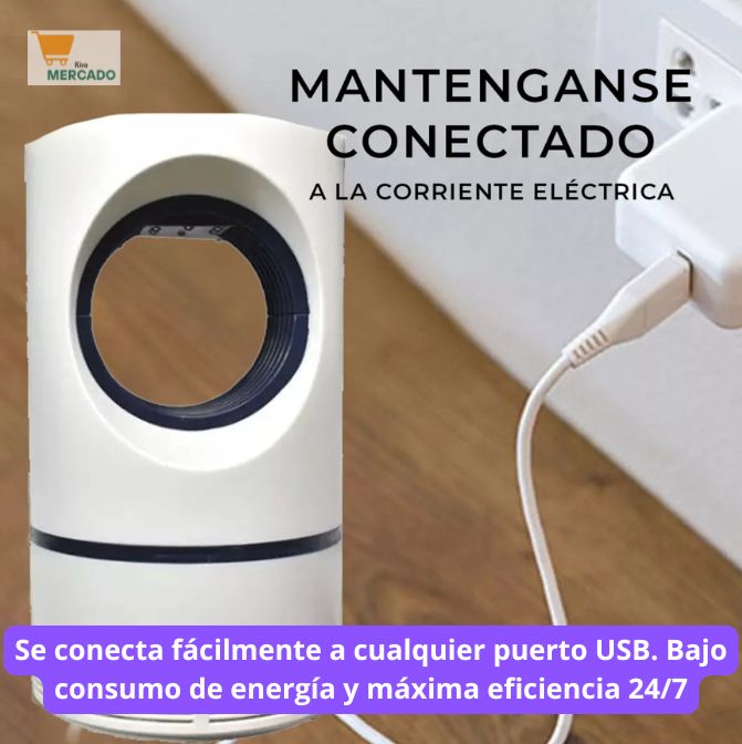 Lampara LED Atrapa Mosquitos USB