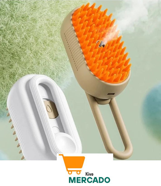 Cepillo de vapor 3 en 1 para Perros y Gatos
