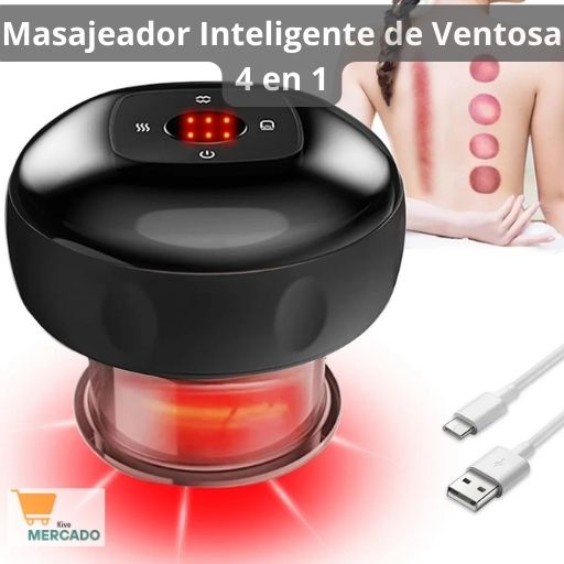 Masajeador Inteligente de Ventosa 4 en 1