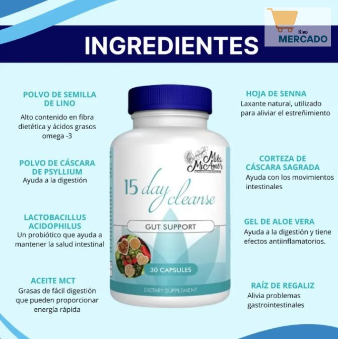 15 Días Cleanse - Limpiador intestinal en 15 días💊