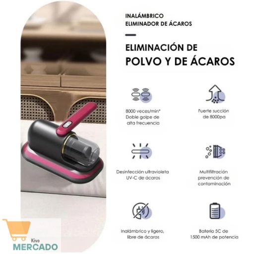 Aspiradora de Ácaros tecnología UV