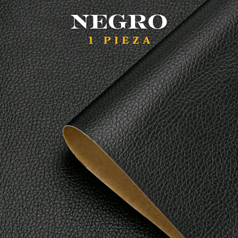 CUERO ADHESHIVO - Restaura en segundos - (Stock color negro cafe y blanco 150 x 50 cm)