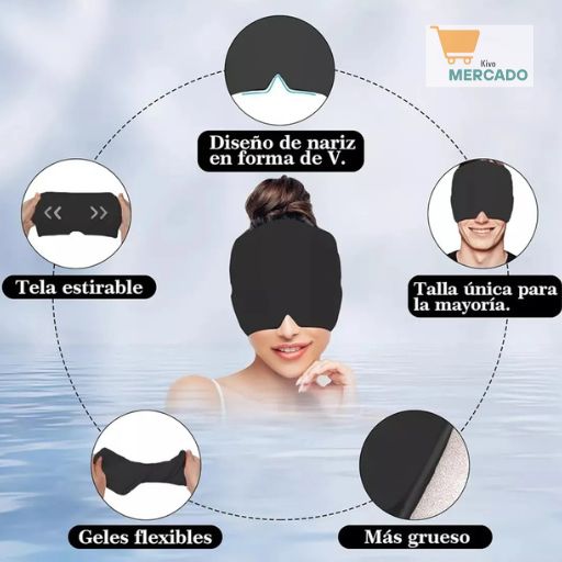Gorro Anti Migraña FRIO/CALOR - Dile Adiós a los Dolores de Cabeza