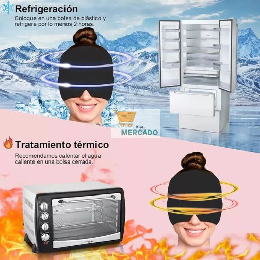 Gorro Anti Migraña FRIO/CALOR - Dile Adiós a los Dolores de Cabeza