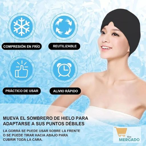 Gorro Anti Migraña FRIO/CALOR - Dile Adiós a los Dolores de Cabeza