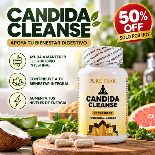 Candida Cleanse –  Apoya tu Digestión, 7 Días para Desinflamar tu Abdomen