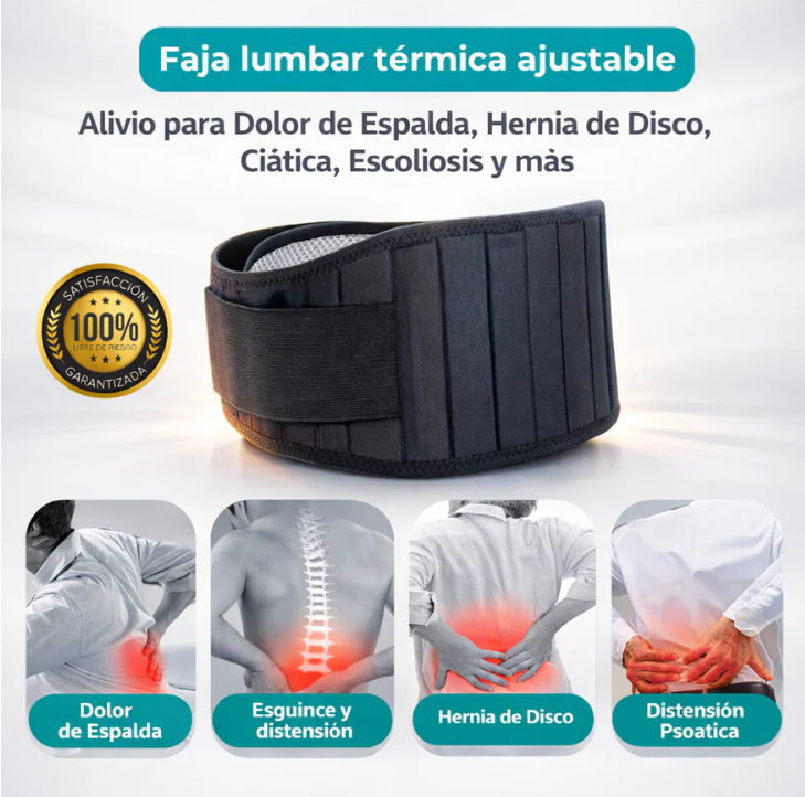 Faja Inteligente Lumbar con Calor Activo
