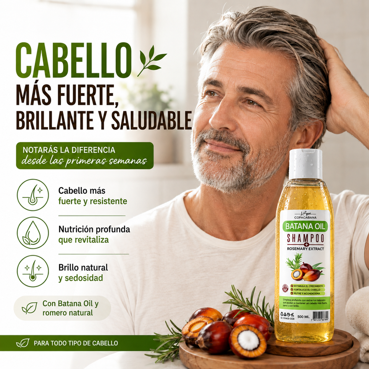 Shampoo de Batana Premium - Recupera Tu Cabello Más Fuerte, Brillante y Lleno de Vida