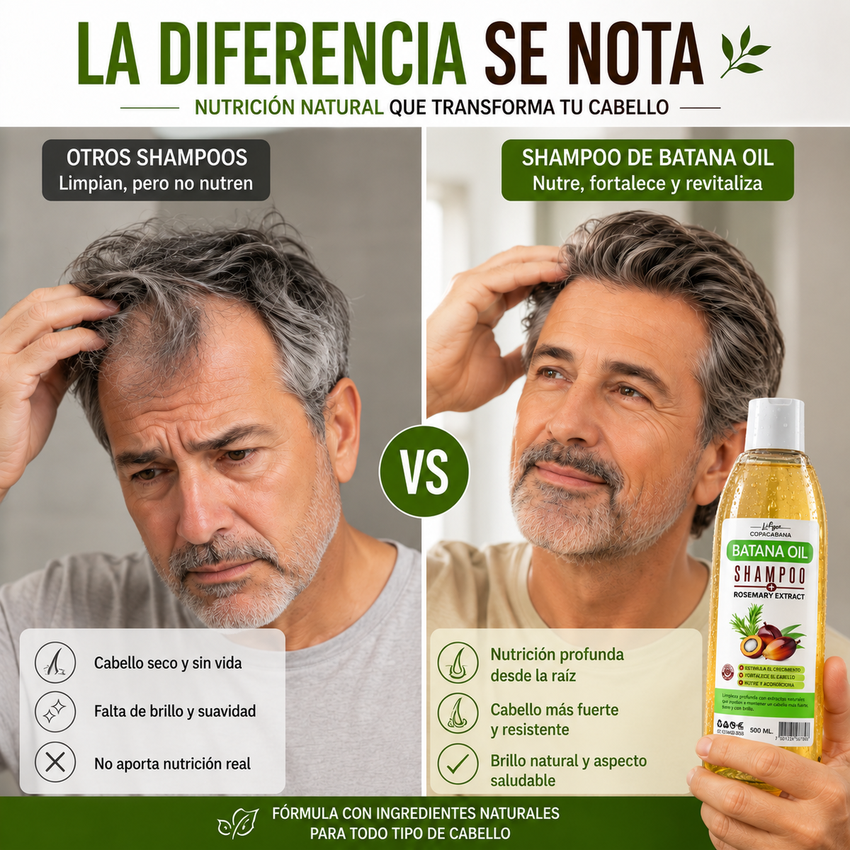 Shampoo de Batana Premium - Recupera Tu Cabello Más Fuerte, Brillante y Lleno de Vida
