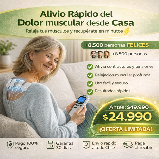 Electroestimulador 2 en 1 – Alivio y Recuperación Muscular 💪
