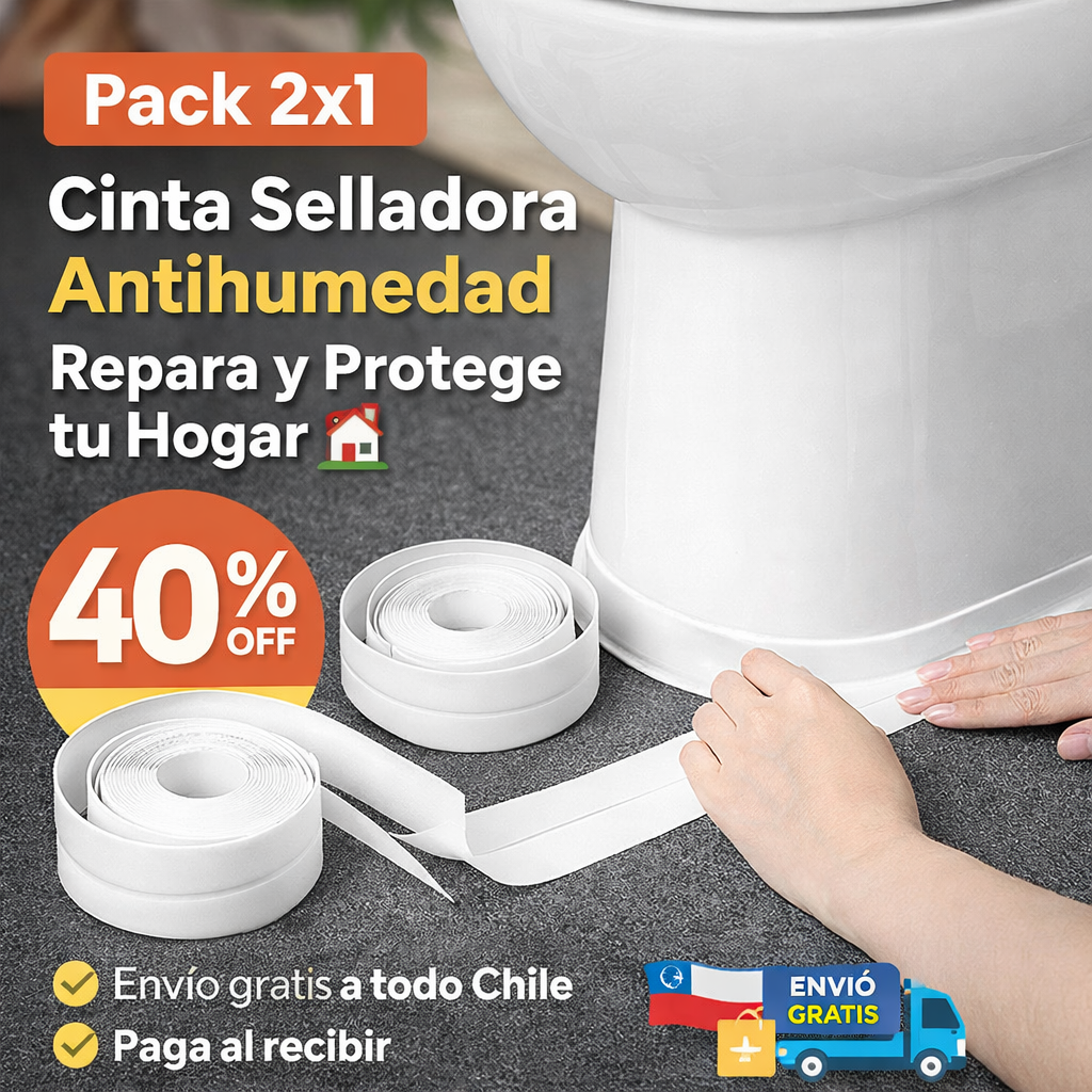 Pack 2x1 Cinta Selladora Antihumedad | Repara y Protege tu Hogar🏠
