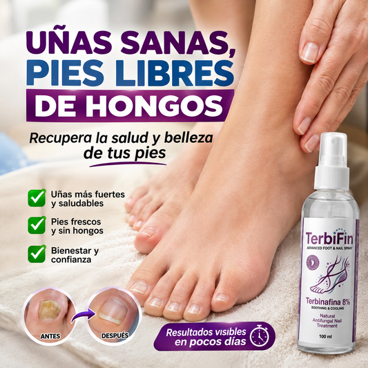 TerbiFin Spray 8% Anti-Hongos Pies y Uñas