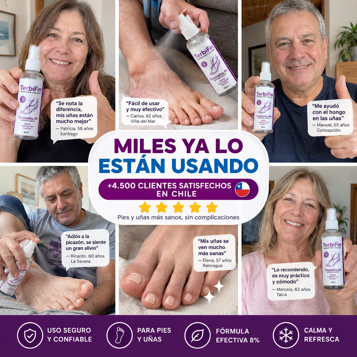 TerbiFin Spray 8% Anti-Hongos Pies y Uñas