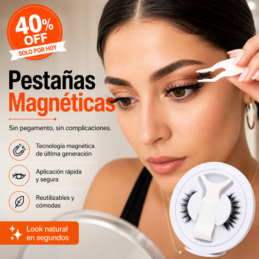Kit de Pestañas Magnéticas - Volumen Intenso con Aplicador