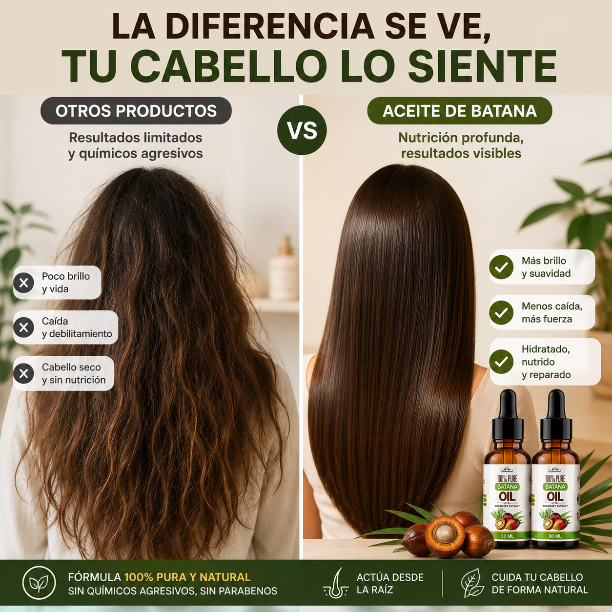 ACEITE DE BATANA - Hidratación y Crecimiento Cabello 30 ml