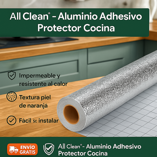 All Clean® - Aluminio Adhesivo Protector Cocina