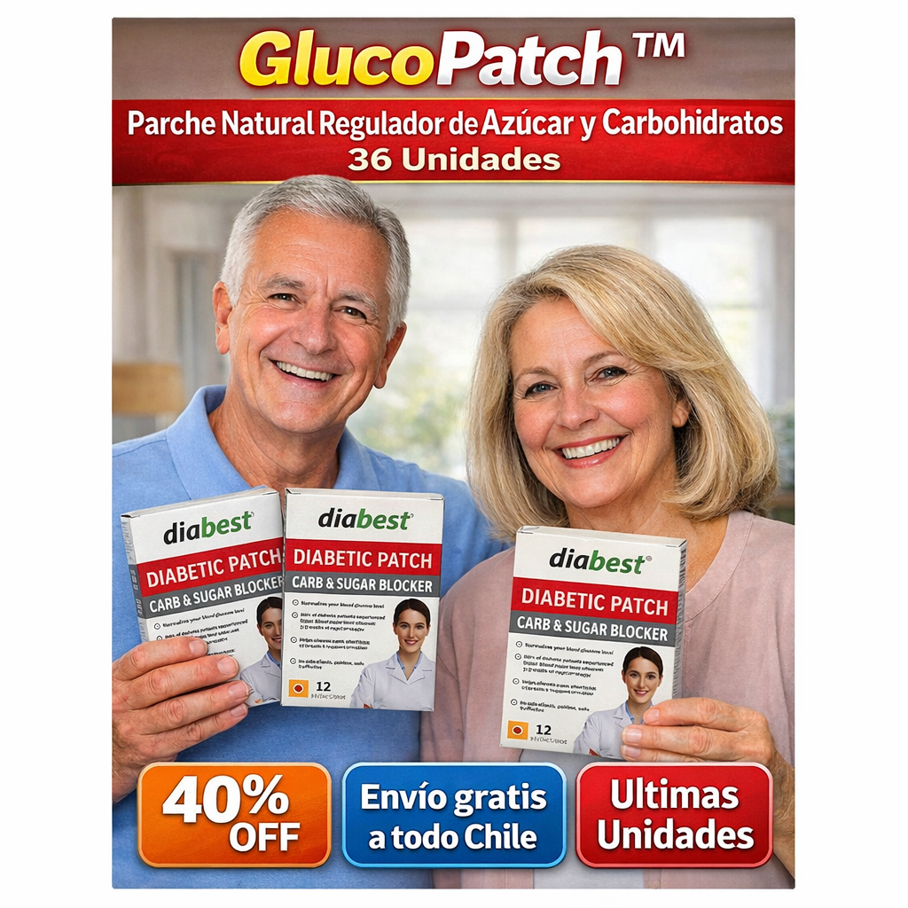 GlucoPatch™ Parche Natural Regulador de Azúcar y Carbohidratos (12X3=36 parches en total)