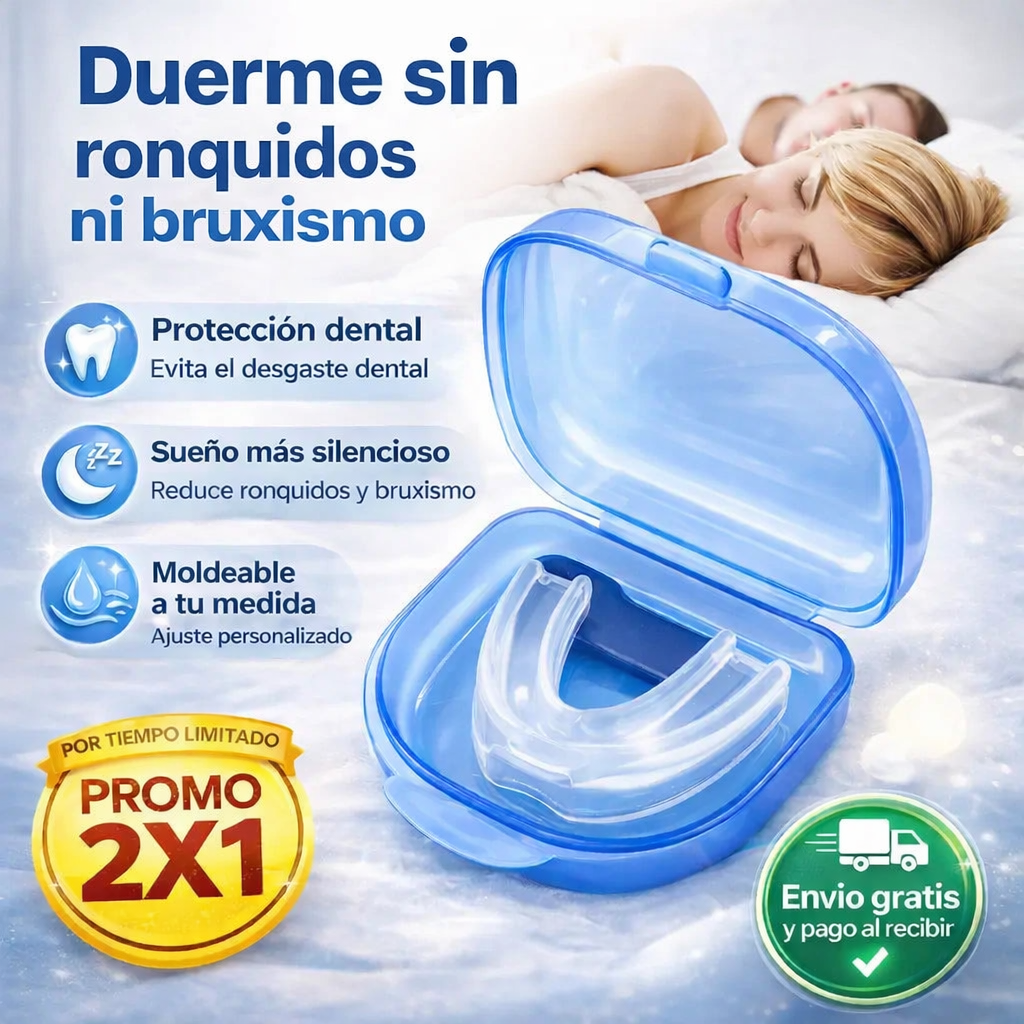 Placa Anti Ronquidos y Bruxismo - Solución Completa para el Sueño💤