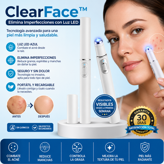 ClearFace™ – Láser Portátil – Elimina Verrugas, Lunares y Manchas