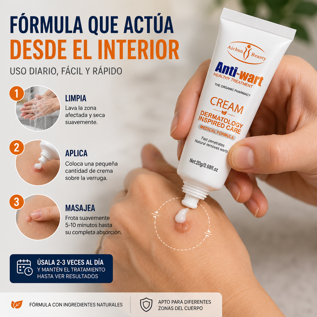 AntiWart™ - Elimina Verrugas y Lunares de forma Natural