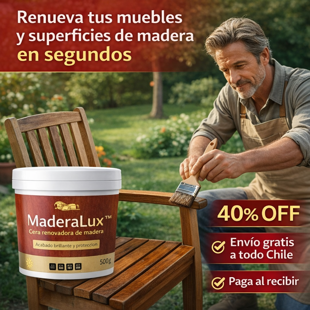 MaderaLux™ - Cera renovadora de todo tipo de madera